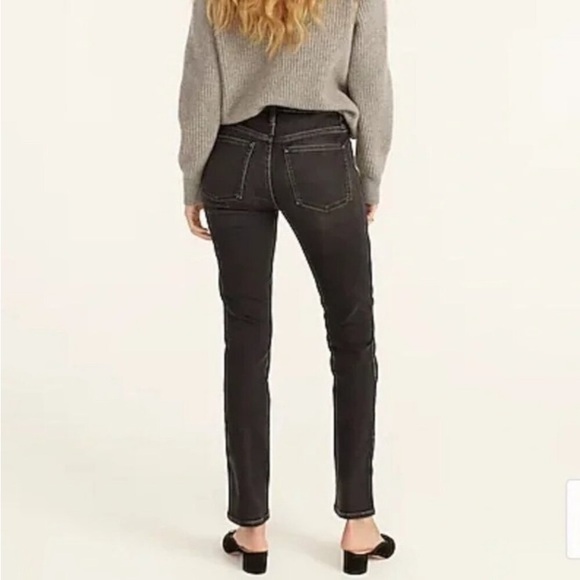 NWT J. Crew 9” Vintage Straight Leg Black Charcoal Wash Jeans AB280 Women’s 28 - Picture 6 of 6
